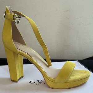 Guess yellow heels